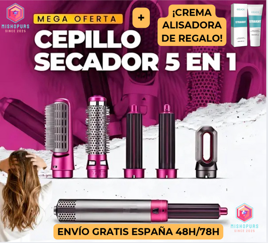 OFERTA Cepillo 5 en 1 + Crema Alisadora de REGALO